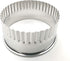 11 Piece Graduated Sizes Fluted Edge Round Pastry/Cookie Cutter Set - Heavy Duty Stainless Steel with Tin Storage Box