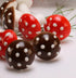 3/4" Set 10-218-0117 Meyer Imports Red & Brown Mix - Spun Cotton - of Wonderful World of Spun Cotton Mushrooms!
