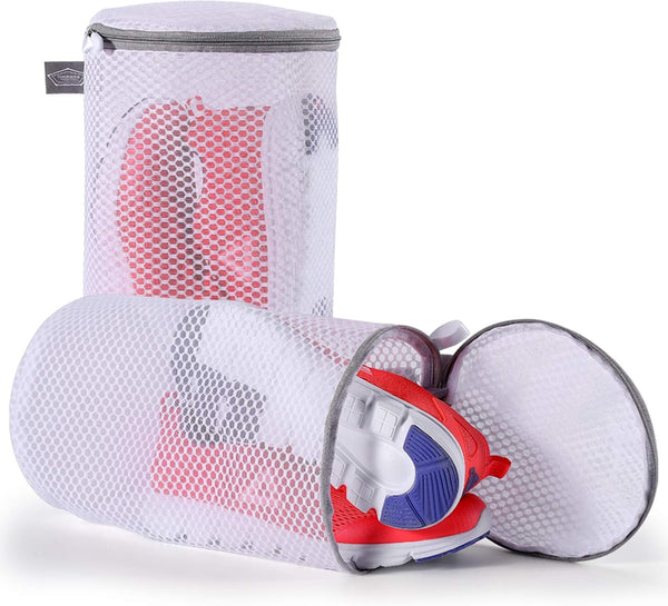 Kimmama Shoes Wash Bags, Sneaker Mesh Washing Bag, Large Size, 7 x 15 inch, Pack of 2