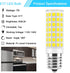 E17 LED Bulb Dimmable, 7W Microwave Oven Bulbs, 120V 60W Incandescent Equivalent, Natural White 4000K, Fit for Whirlpool Maytag GE Kenmore LG Microwaves, Replaces 8206232A 1890433 AP4512653, 2 Pack by Lacnooe