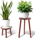 Eocogup Plant Stand Indoor,2 Pack Single Plant Tables Indoor,Planter Stand,Multi-purpose Plant Shelf for