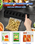 Mini Rechargeable Bag Sealer - 3000mAh Heat Sealer Machine with 5 Adjustable Gears for Food Storage (Black)