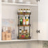3-Tier Counter Countertop Across-Star Lazy-Susan-Organizer-Spice-Rack, Rotating Spice Organizer For Cabinet Pantry