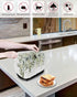 Sage Green Leaves 4 Slice Toaster Cover, Small Appliance Dustproof Fingerprint Protector, Machine Washable Eucalyptus