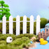 35 Inches Mini Fairy Garden Fence DIY Small Wood Decorative Picket Fence Micro Landscape Miniature Ornaments