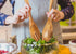 Wood Salad Tongs, 10.2in Salad Spoon and Fork Set, Long Handle Salad Servers for Mixing, Tossing, and Cooking