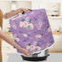 Purple Rose Butterfly Electric Pressure Cooker Cover: Round Protective Bag with Pocket for Instant Pot or Rice Cooker