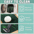 Washable Area Rug, Binary Code Design Entryway Doormat Faux Wool Non-Slip Low-Pile Carpet for Indoor Kitchen Bathroom