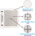Universal Ceramic Ozone Plates for Ozone Generators, Washable Air Purifier Replacement Plates (1 Pack)