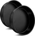 P&P CHEF Cake Pan Set of 2, 9.5 Inch Nonstick Round Baking Pans for Birthday, Wedding, Christmas Layer Cakes.