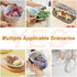 100pcs Plastic Bowl Covers, Elastic Reusable Fresh Keeping Bags for Bread Proofing and More