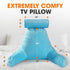 Cheer Collection Reading Pillow Chair - Chair Pillow with Arms and Detachable Neck Bolster for Bed & Couch - Machine