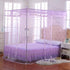 Twin Canopy Bed Curtains, 4 Corner Canopy for Beds, Twin Size, Purple, Bedroom Home Decor