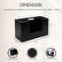 Black Pine Wood Paper Towel Dispenser, Wooden Napkin Holder, Paper Towel Holder for Bathroom, Kithchen, and Office