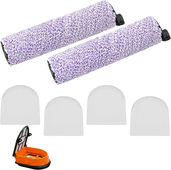2 Brush and Filter Kit for Shark WD101 HydroVac XL, Fits Shark AW302 WD201 WD100 WD200, Replace Part WDFF1 WDB1