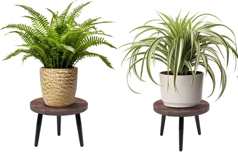 Neracking 2 Pcs 8 inch Plant Stands, Small Floor Indoor Plant Stand, Mid