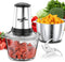 Betterlee Electric Food Processor, Meat Grinder with Two 8 Cups Bowls, 2 Speed Onion Chopper for Meats