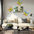 WKHOMEDECO Metal Butterfly Wall Art,Wall Decor Sculpture Hanging for Indoor and Outdoor Decor,Outdoor Wall Art for Patio,Fence, Garden, Yard,Fence Decorations.Set of 3 Outdoor Wall Decor…