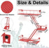 3 Fire Escape Shelf - Tier Metal Red Fire Escape Wall Shelves with Baskets, New York Action Figurine Display Shelf