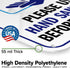 12"x18" Please Use Hand Sanitizer Before Entering Sign, Polyethylene, Indoor/Outdoor Use, USA MADE By My Sign Center