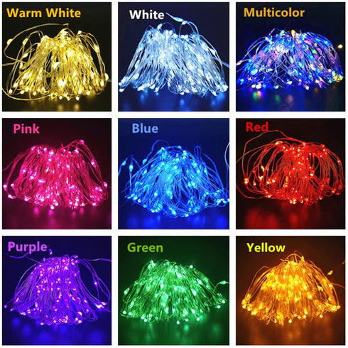 8 16.4ft 50leds) Fantasee Copper Wire String Lights USB Powered LED Fairy Lights Modes with Timer Remote Control