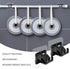 8PCS No Drill Curtain Rod Brackets, Self Adhesive Curtain Rod Holder Hooks, Nail Free Curtain Rod Hooks for Bathroom