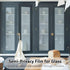 VELIMAX Reeded Glass Window Film, Frosted Vinyl Privacy Film, 3D Decorative Non-Adhesive Decals for Bathroom Living