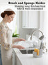 2-in-1 Diatomite Sponge Holder for Kitchen Sink, Quick-Drying Sponge and Dish Brush Holder, Absorbent Stone Sink Caddy