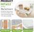 SINWANT Couch Arm Table,Bamboo Couch Arm Tray Clip on Sofa Armrest,Chair Side Table for Small Spaces Drink Eating