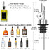 2 Pcs Olive Oil Dispenser Bottle Spout, Speed Liquor Pour Spout with Flip Top, Stainless Steel Auto Pour Spouts
