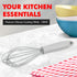Chef Craft Premium Silicone Wire Cooking Whisk, 10.5 Inch, Gray