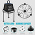 Garden Gifts Plant Lovers Gifts Black Metal Plant Stand with Anti-Slip Base Rustproof Heavy Duty Decorative Round