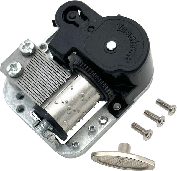 Pursuestar Wind Up Music Box Play Edelweiss, Yunsheng Clockwork Musical Mechanism Movement for