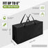 Folding Mattress Bag Waterproof - Black Heavy Duty Carry Case Fits up to 4 Queen Mattress for Tri-Fold Storage
