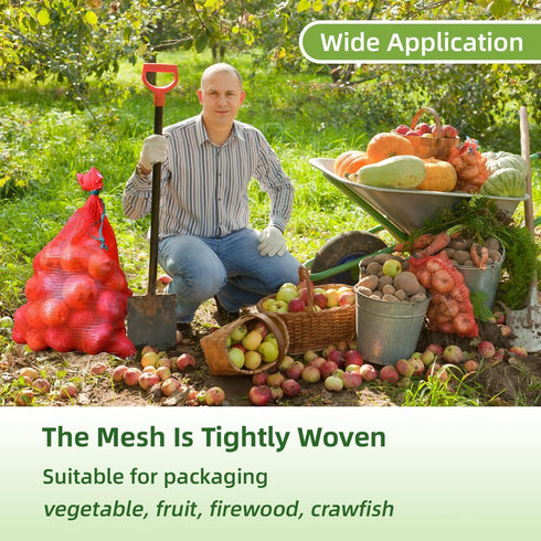 60 lbs 21 32 Pack 10 Extra Large Mesh Produce Bags Reusable Onion Sacks Vegetable Storage Bags Washable Net Bag x