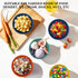 Wheat Straw Bowls, 10 OZ Snack Bowls Set of 8, Unbreakable Reusable Ice Cream Bowls for Snack, Dessert, Appetizer