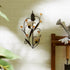 15x7.5x3.5, Zingz & Thingz Beauty in The Petals Collection Floral Lily Tealight Candle Wall Sconce, Amber Lilies