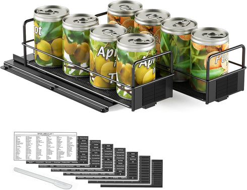 SpaceAid Pull Out Spice Rack Organizer for Cabinet, Heavy Duty Slide Out