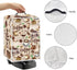Coffee Bees Pattern Coffee Maker Covers, Folding Dust Covers with Top Handle for Home and Office