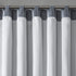 Andora Embroidered-Rod Pocket Valance, 50" x 18", Blue - Madison Park Small Faux Silk Valances for Window