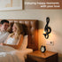 Set 4 Candle Sconces of Wall Musical Note Sconces Decor Wall Mounted Metal Candle Holders with Foldable Tray ZAYHENYOO