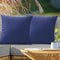 VAKADO Outdoor Waterproof Throw Pillow Covers 22X22 Set of 2 Decorative DarkBlue