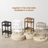3 Asgolion Tier End Table with Storage and Fast Charging Station, Tall Narrow Nightstand with Type C and USB Port