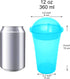 7 Sets 12 Youngever Reusable Plastic Yogurt Cups with Dome Lids, Spill and Leak Proof, Large Ounce