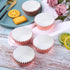 URATOT 100 Pieces Rose Gold Foil Metallic Cupcake Liners, Muffin Wrappers, Muffin Paper Cases, Foil Baking Cups