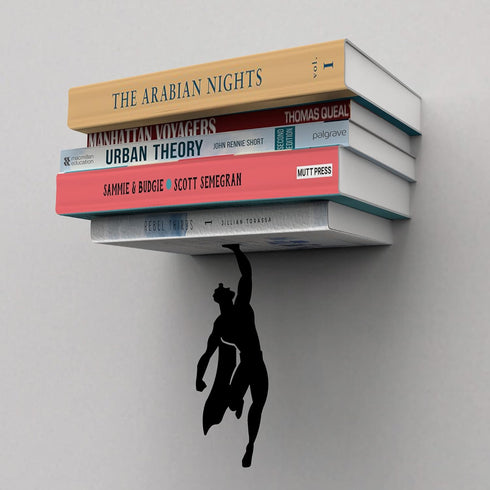 Artori Design Floating Bookshelf for Kids, Invisible Metal Book Shelf, Wall Decore Bookshelf for Book Lovers