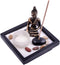 THY COLLECTIBLES Asian Japanese Feng Shui Sand Zen Garden Buddha Tealight & Incense Holder YD50