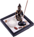 THY COLLECTIBLES Asian Japanese Feng Shui Sand Zen Garden Buddha Tealight & Incense Holder YD50