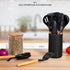 Kitchen Utensil Set, 13 pcs Non-Stick Silicone Cooking Utensils Spatula Set with Ceramic Holder, Black Holder