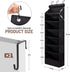 7 Closet 6 Tier Over The Door Shoe Organizer, Hanging Shoe Rack for with Dustproof Mesh Curtain & Side Pockets, Behind